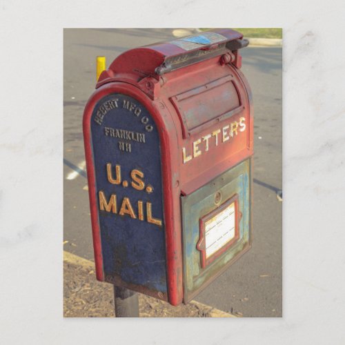 Vintage Mailbox Postcard