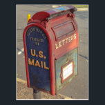Vintage Mailbox Postcard<br><div class="desc">Vintage Mailbox, Old Town Manassas, VA</div>