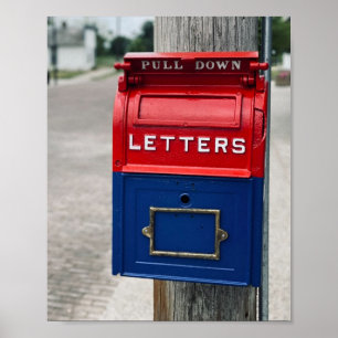 Vintage Mailbox Poster