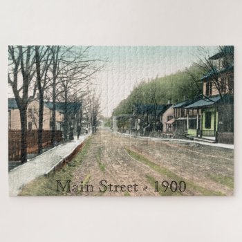 Vintage Main Street Large Puzzle by vintageamerican at Zazzle