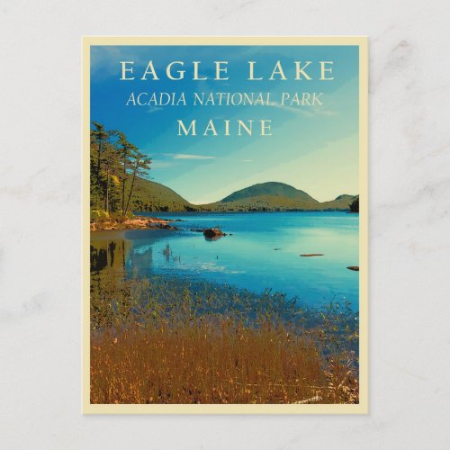 Vintage Maine Acadia National Park Travel Postcard