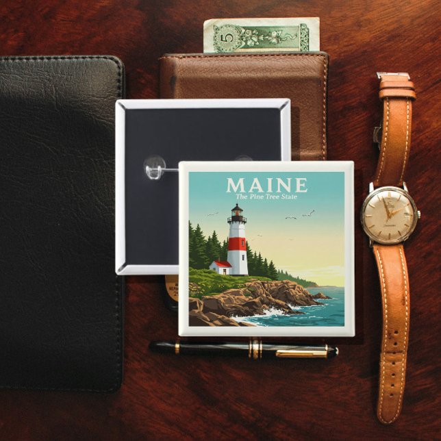  Vintage Maine Button (Creator Uploaded)