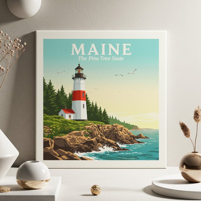 Vintage Maine Ceramic Tile (Creator Uploaded)