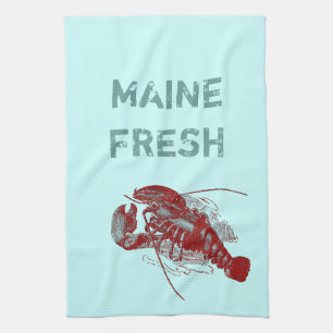 Vintage Maine Fresh Lobster Kitchen Towel