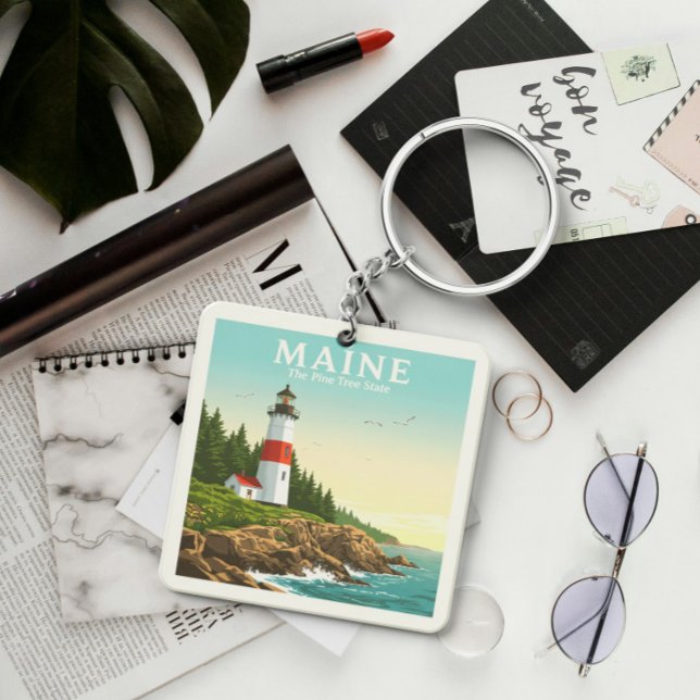 Vintage Maine Keychain (Creator Uploaded)