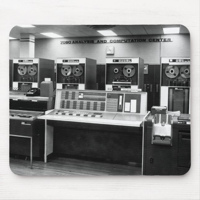 Vintage Mainframe Computer Mouse Pad (Front)