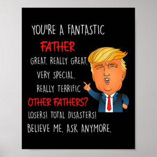 Vintage Make Father's Day Great Again Dad Funny Do Poster