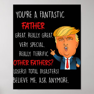 Vintage Make Father's Day Great Again Dad Funny Do Poster