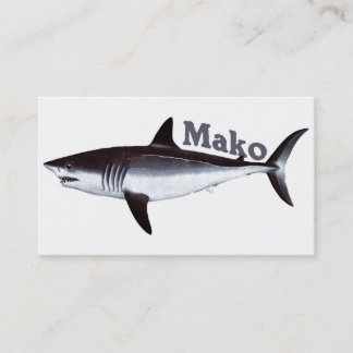 Vintage Mako Shark Business Card
