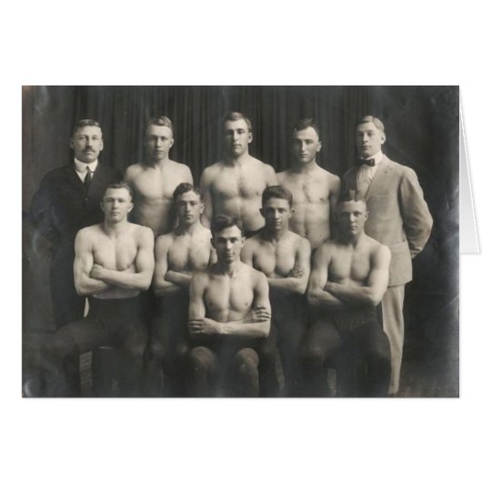 Vintage Male Wrestling Team (Front Horizontal)
