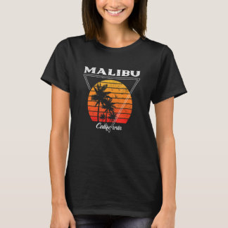 Vintage Malibu California Palm Trees CA Retro T-Shirt