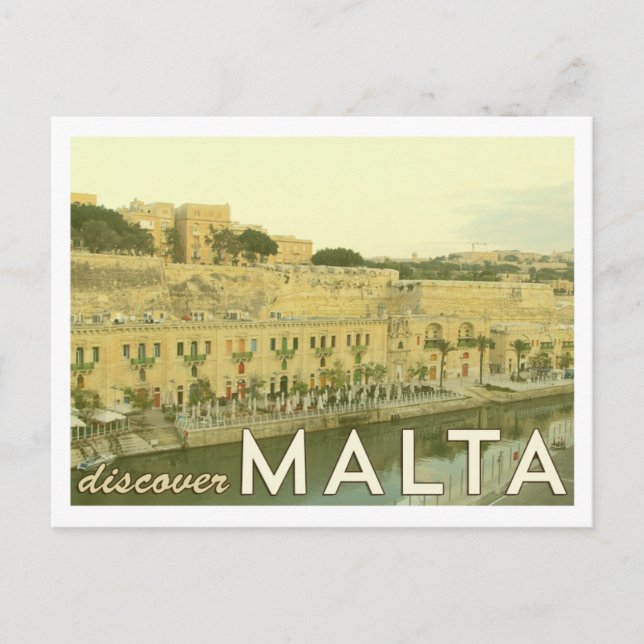 Vintage Malta Postcard (Front)