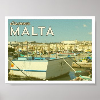 Vintage Malta Poster by thespottedowl at Zazzle