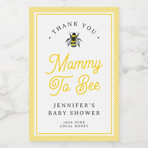 Vintage Mama_To_Bee Baby Shower Honey Favor Label