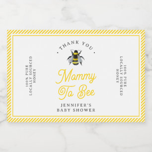 Vintage Mama-To-Bee Baby Shower Honey Favor Label