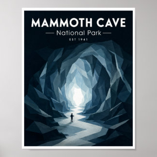 Vintage Mammoth Cave National Park Poster