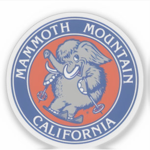 Vintage Mammoth Mountain Ski resort mountains gift Sticker