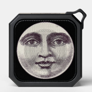 Vintage man in the moon full moon face bluetooth speaker