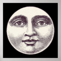 vintage moon face
