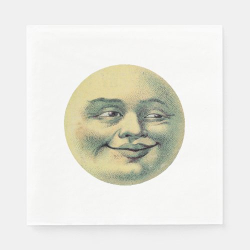 Vintage Man in the Moon Paper Napkins