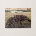 Vintage Manatees or Sea Cows, Marine Mammals Jigsaw Puzzle