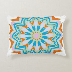 Vintage mandala, Floral mandala. Oriental mandala. Accent Pillow