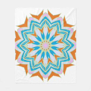 Vintage mandala, Floral mandala. Oriental mandala. Fleece Blanket