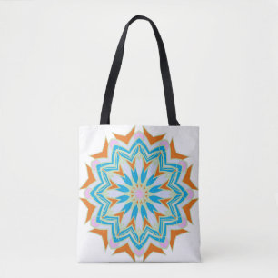 Vintage mandala, Floral mandala. Oriental mandala. Tote Bag