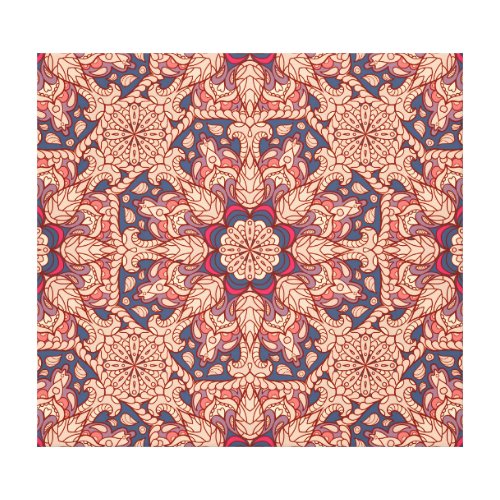 Vintage Mandala Hand_Drawn Pattern Canvas Print