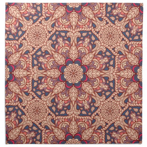 Vintage Mandala Hand_Drawn Pattern Cloth Napkin