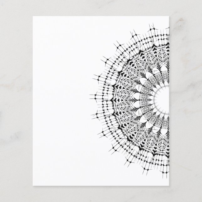 Vintage mandala kaleidoscope pattern flyer (Front)