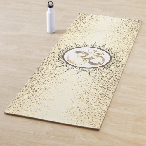 Vintage Mandala OM Speckled Yoga Mat