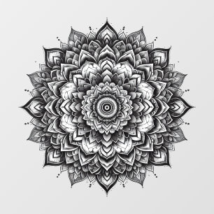 vintage mandala wall decal