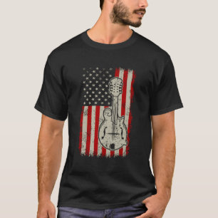 Vintage Mandolin Country Music Bluegrass American T-Shirt