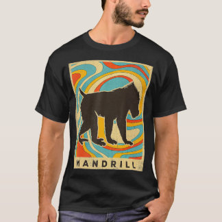 Vintage Mandrill Lover Animal Retro Style T-Shirt