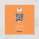 Vintage Mango & Greenery QR Code Business Logo Square Business Card ...