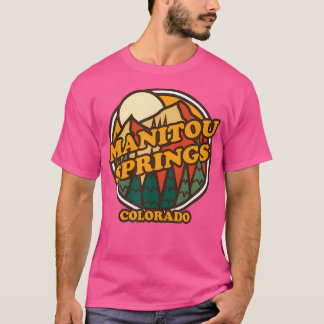 Vintage Manitou Springs Colorado Mountain Hiking S T-Shirt