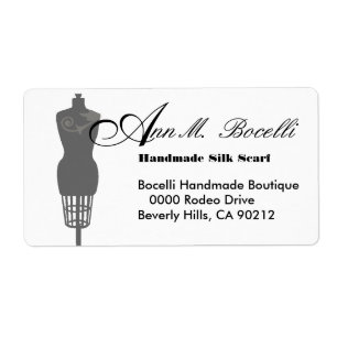 Vintage Mannequin Dress Form Business Customized Label