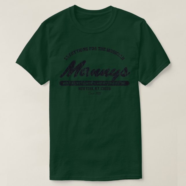 Vintage Mannys Music NY T-Shirt (Design Front)
