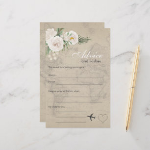 Vintage Map Bridal Shower Advice