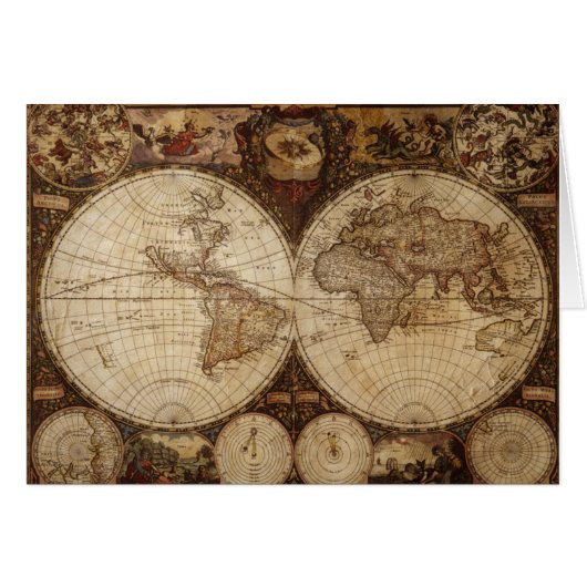 Vintage Map Cards (Front Horizontal)