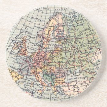 Vintage Map Coaster by Vintage_Gifts at Zazzle