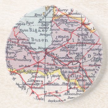 Vintage Map Coaster by Vintage_Gifts at Zazzle