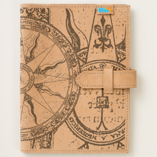 Vintage Map Compass Collage Journal