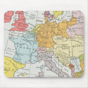 Vintage map France, Italy Austria Hungary North Se Mouse Pad