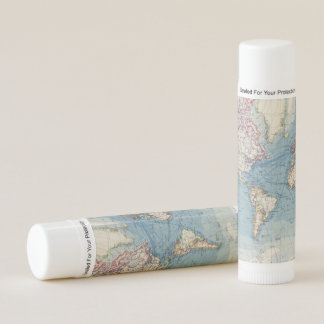 Vintage Map Lip Balm Favors