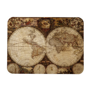 Vintage Map Magnet