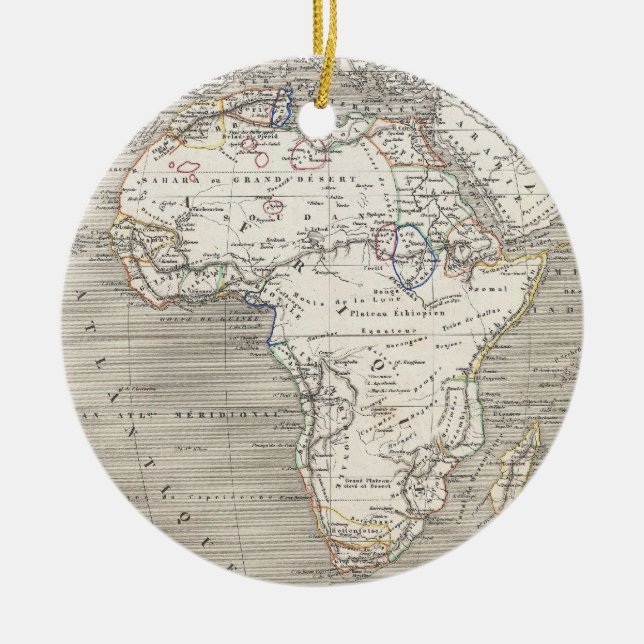 Vintage Map of Africa ornament (Front)