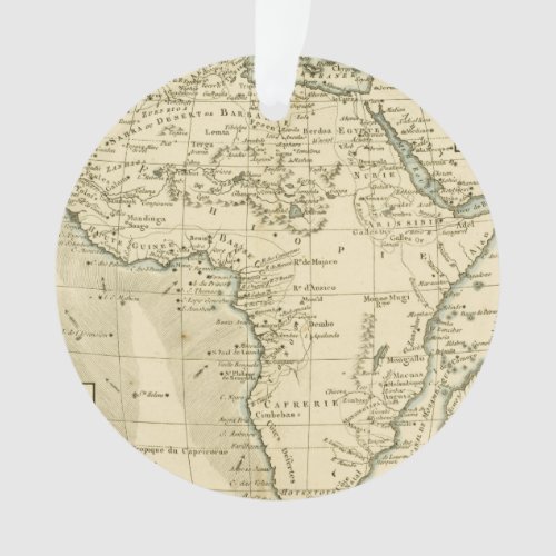 Vintage Map of Africa Ornament