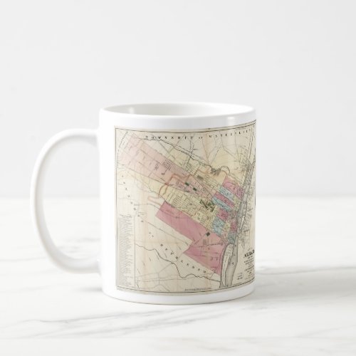 Vintage Map of Albany NY 1874 Coffee Mug